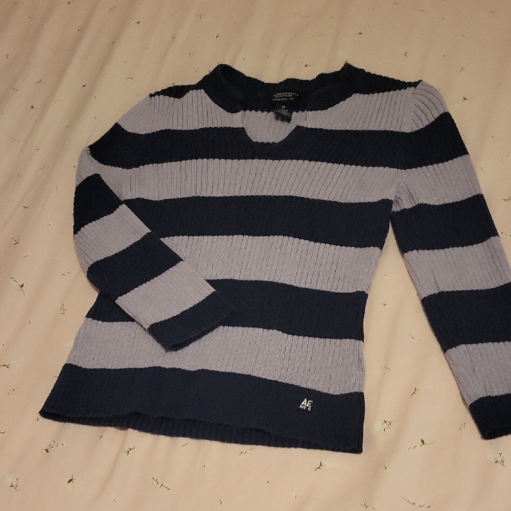 American Eagle Outfitters Black and Tan Sweater